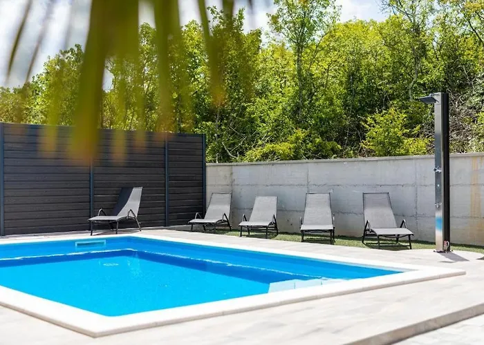 George Z Ogrevanim Bazenom In Vrtno Kuhinjo Willa